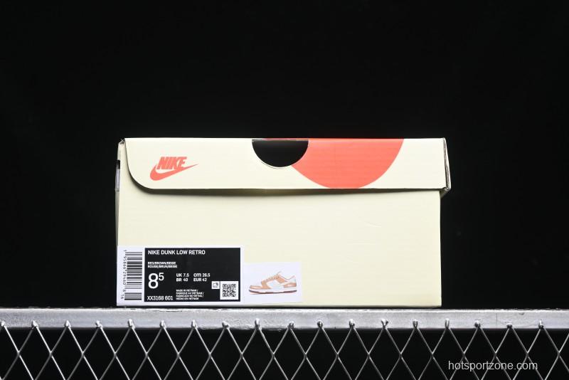 Nike SB Dunk Low Stussy Collaboration - Mummy Brown Anniversary Custom Low-Top Casual Sneakers - XX3168-601
