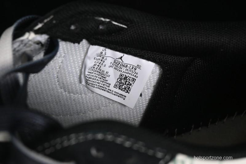 Nike Travis Scott x Fragment Design x Air Jordan 1 Low OG SP AJ1 Gucci Collaboration - Black Dragonfly Low-top Casual Sneakers - SJ2068-139