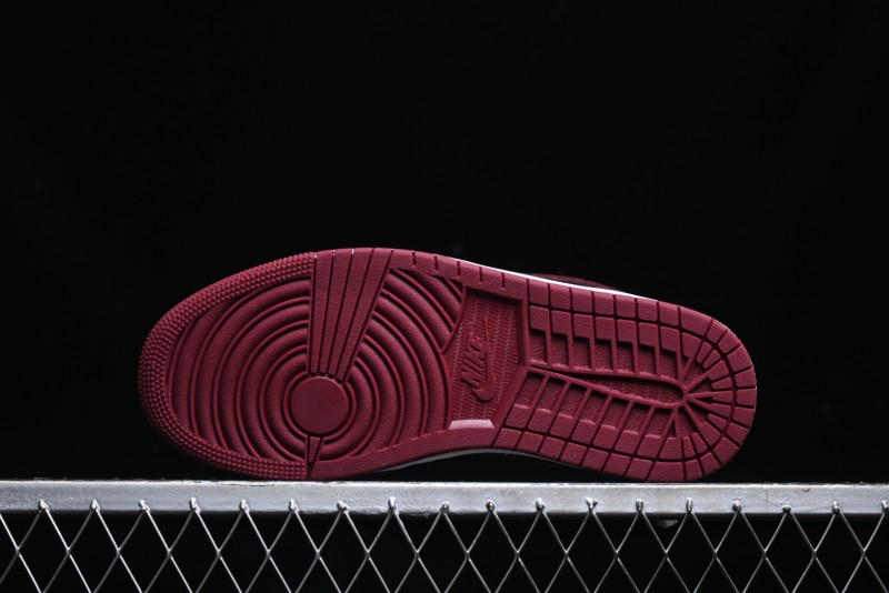 Nike Air Jordan 1 Low AJ1 Black Wine Red Metallic Wings DB6491-600