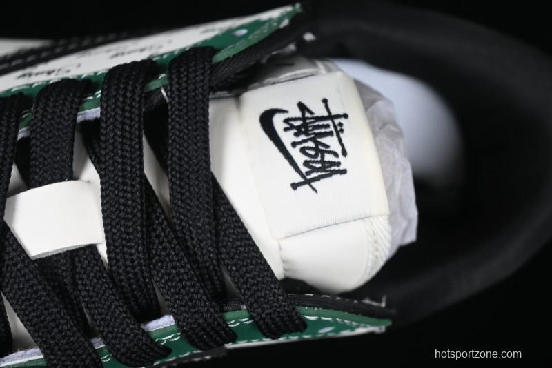 Nike Travis Scott x Fragment Design x Air Jordan 1 Low OG SP AJ1 Stussy Collaboration - Black Green - AG3702-805