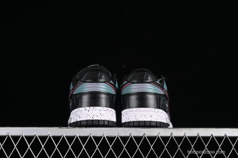 Nike Dunk Low Panda Prank Universe Exploration - Black Purple SB Strap Low Top Casual Skate Shoes - DV0831-002