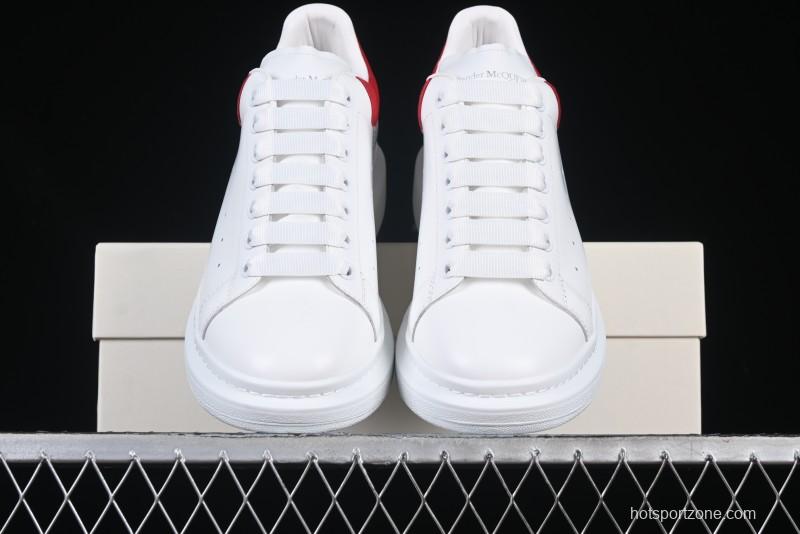 Alexander McQueen Oversized Sneakers with Red Suede Heel Detail - D.E5