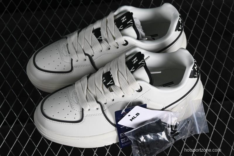 MLB Chunky Liner Basic New York Yankees Thick Sole Casual Sneakers with 6cm Height Increase - 3ASXCLR3N50WHS