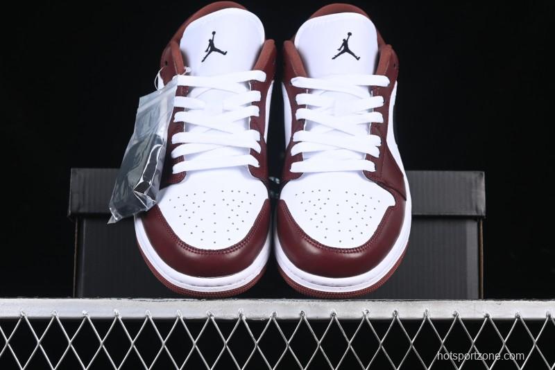 Nike Air Jordan 1 Low AJ1 White University Red Casual Sneakers - HF3148-102