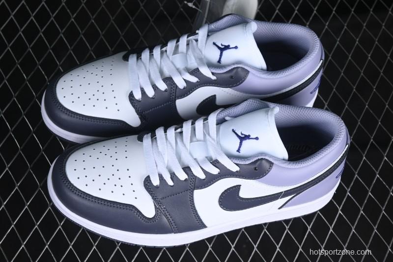 Nike Air Jordan 1 Low AJ1 Haze Purple Casual Lifestyle Sneakers - 553558-145