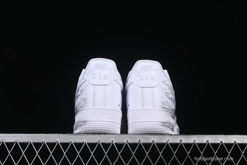 Nike Air Force 1 '07 Low Casual Sneakers with Chinese Ink Painting Design - ZH0316-062