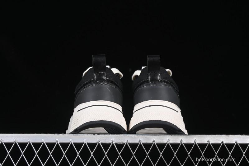 Shoot Brand Resonance Black Plum Retro Comfort Leather Anti-Slip Elevated Low-Top Casual Skate Shoes - AJD4