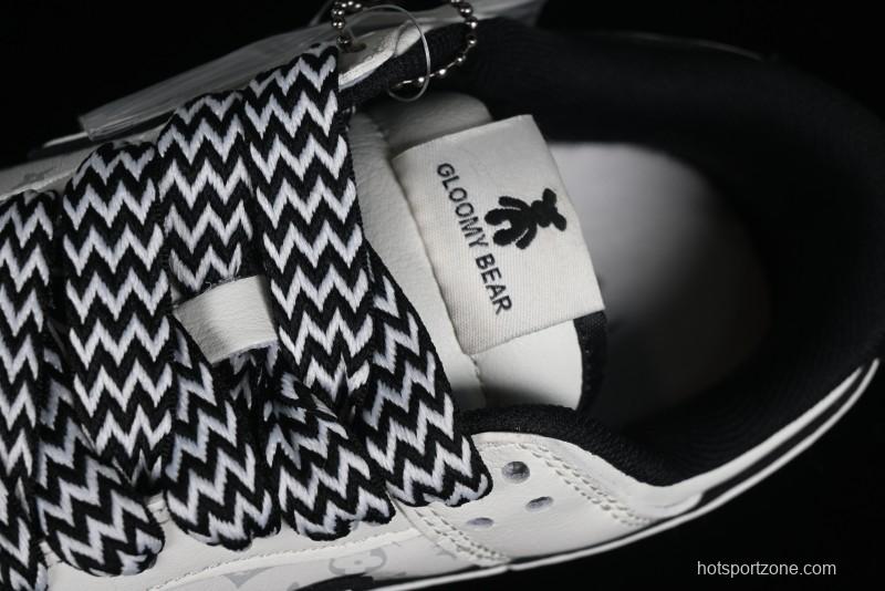 Nike SB Dunk Low LV Collaboration - Beige Black Violent Bear Anniversary High-End Custom Low-Top Casual Skate Shoes - SJ2068-239
