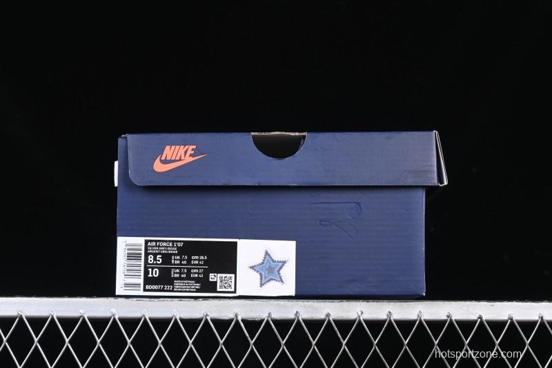 Nike Air Force 1 '07 Low Blue Star Casual Sneakers - BD0077-222