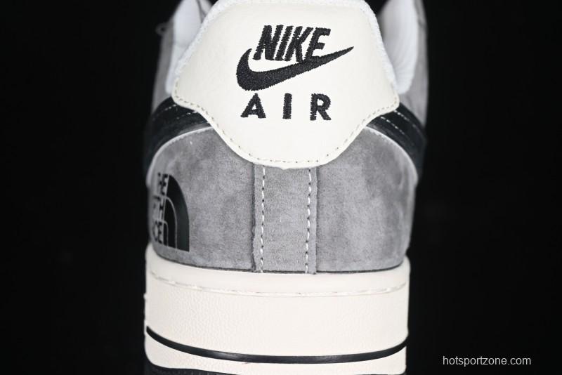 Nike Air Force 1'07 Low The North Face Collaboration Black Beige Grey Casual Sneakers - XZ6188-976