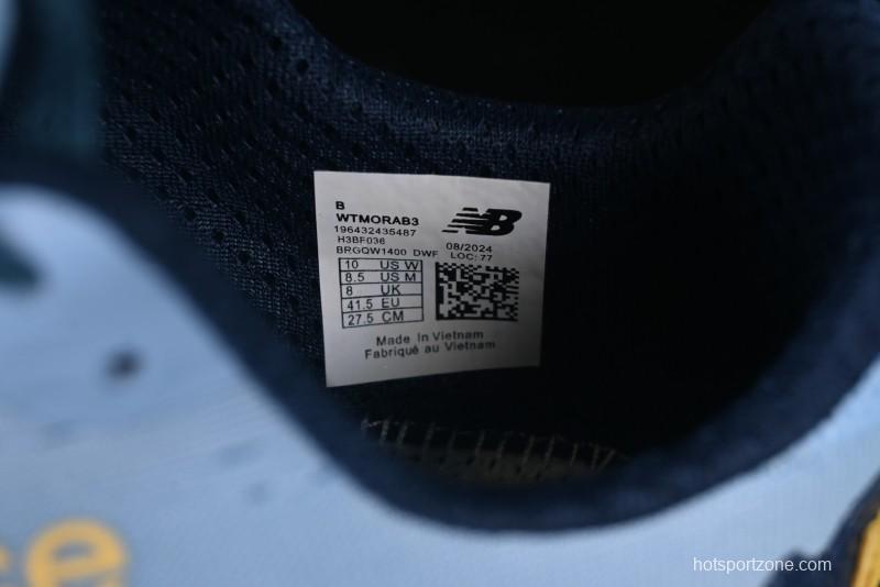 New Balance Fresh Foam X More V3TDS Low-Top Running Shoes with Durable Slip-Resistant Outsole - WTMORAB3