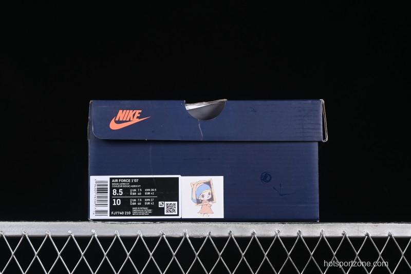 Nike Air Force 1 '07 Low Casual Sneakers with Pop Mart Molly Design - FJ7740-210