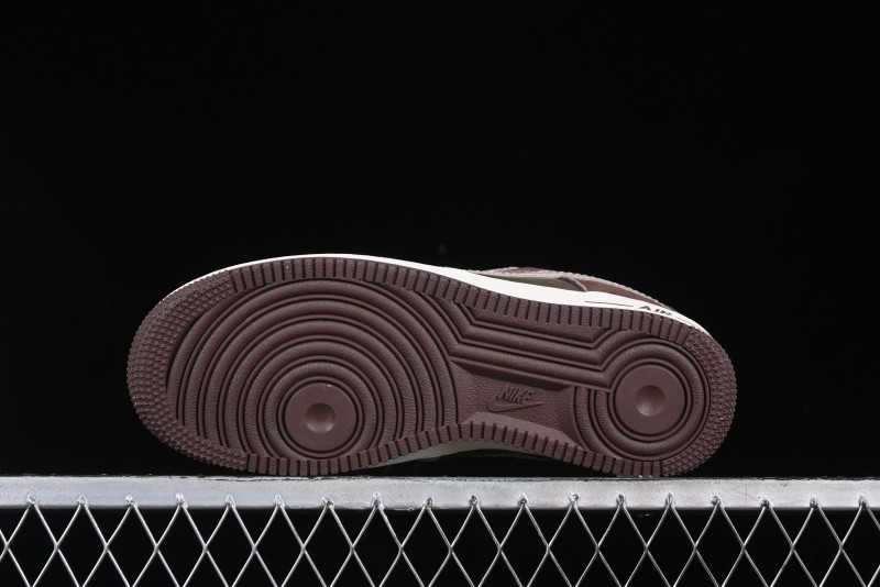 Nike Air Force 1 '07 Low BAPE Collaboration Grey Green Brown Low-Top Casual Sneakers - KK1988-039