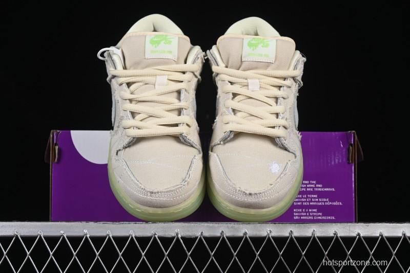 Nike SB Dunk Low "Mummy" Casual Skate Shoes with Tear-Away Fabric and Egyptian Theme - DM0774-111