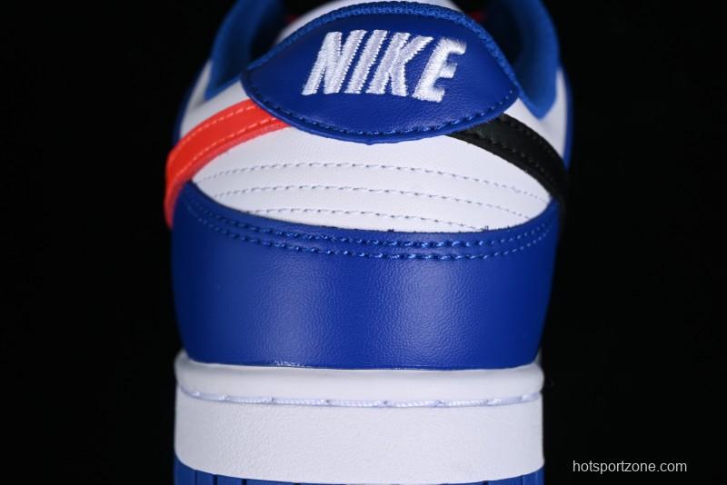 Nike Dunk Low SB Casual Skate Shoes in White Blue Red - CW1590-104