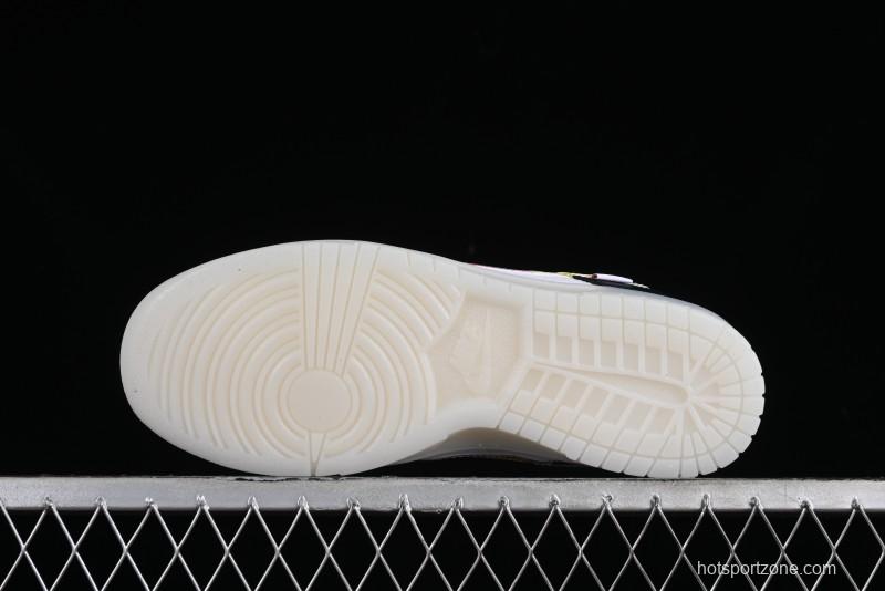 Nike SB Dunk Low Multi-Color Crystal Anniversary Customized Low-Top Casual Skate Shoes - JH8039-935