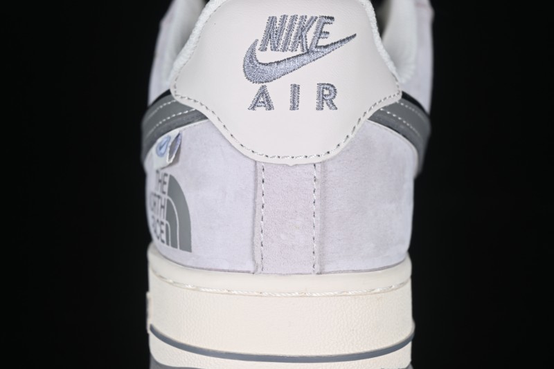 Nike Air Force 1 '07 Low The North Face Collaboration Grey Pigskin Grey Sole Low-Top Casual Sneakers - XZ6188-915
