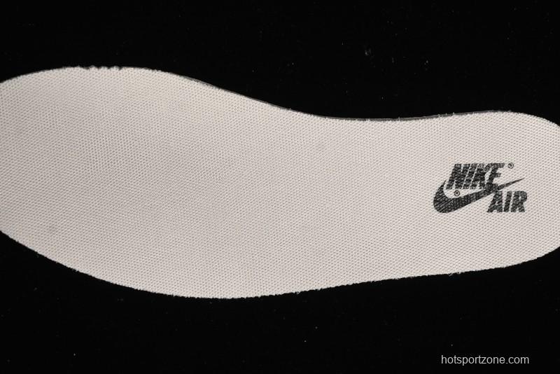 Nike Air Jordan 1 Low OG SP Travis Scott x Fragment Design Black Denim Print Casual Sneakers - SJ2068-005