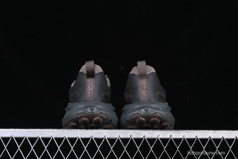 HOKA ONE ONE Satisfy Running Mafate Trail Low-Cut Cushioned Outdoor Hiking Shoes - 1157050 COFF