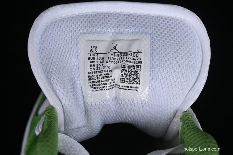 Nike Air Jordan 1 Low AJ1 White Green Low Top Lifestyle Basketball Shoes - HF4823-100