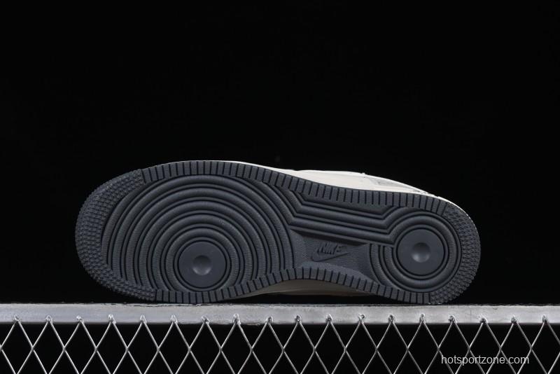 Nike Air Force 1 '07 Low Gucci Collaboration Smoke Gray Drawstring Casual Sneakers - SJ1198-105