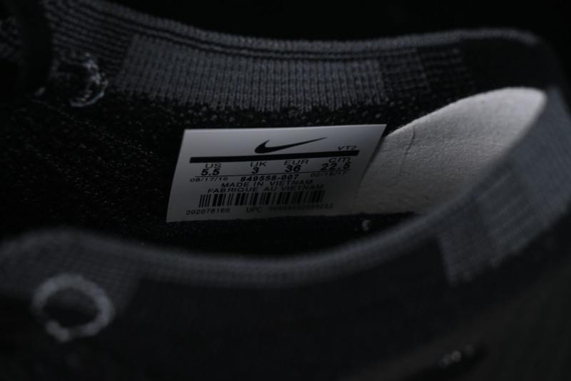 Nike Vapormax Flyknit Breathable Casual Running Shoes with Full-Length Air Cushion - 849558-007