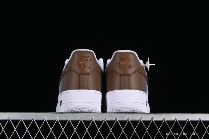 Nike Air Force 1 '07 Low Custom Anime Theme Gradient Brown Swoosh Casual Sneakers - FN0366-103