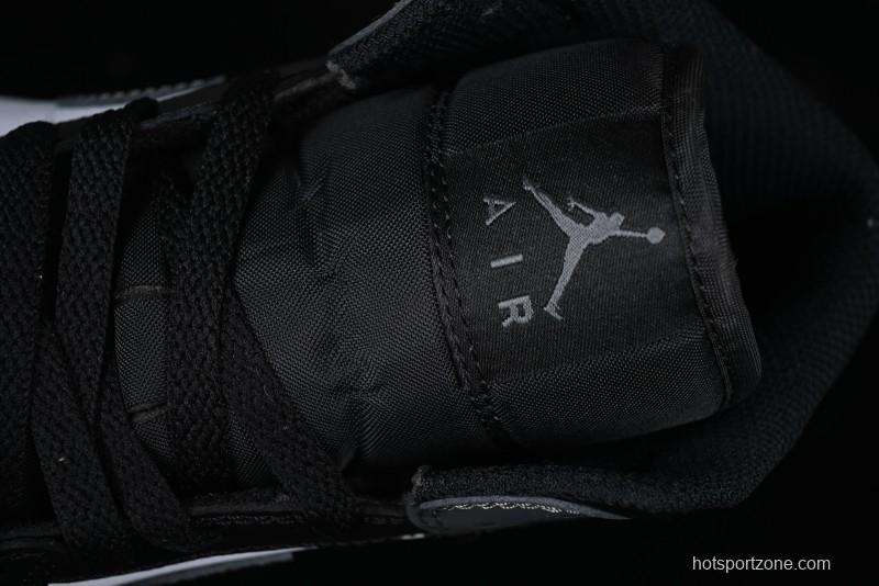 Nike Air Jordan 1 Mid AJ1 White Black Gray Culture Leisure Sneakers - DQ8426-001