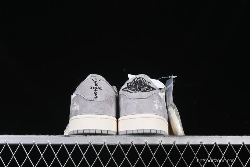 Nike Travis Scott x Fragment Design x Air Jordan 1 Low OG SP AJ1 Retro Sneakers - SJ2068-132