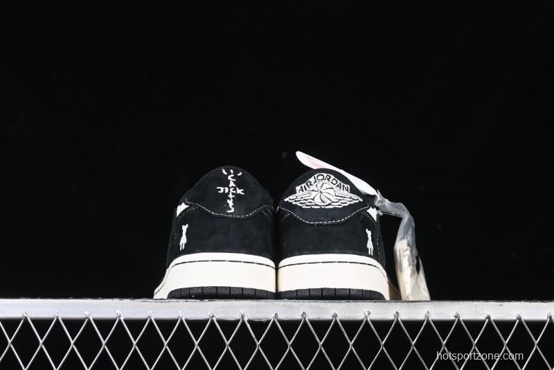 Nike Travis Scott x Fragment Design x Air Jordan 1 Low OG SP AJ1 Collaboration Sneakers - SJ2086-138