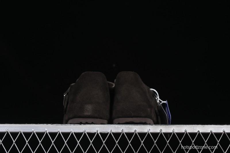 Birkenstock London BS Unisex Slip-On Casual Shoes with Soft Suede Leather and Lambswool Insole - BS