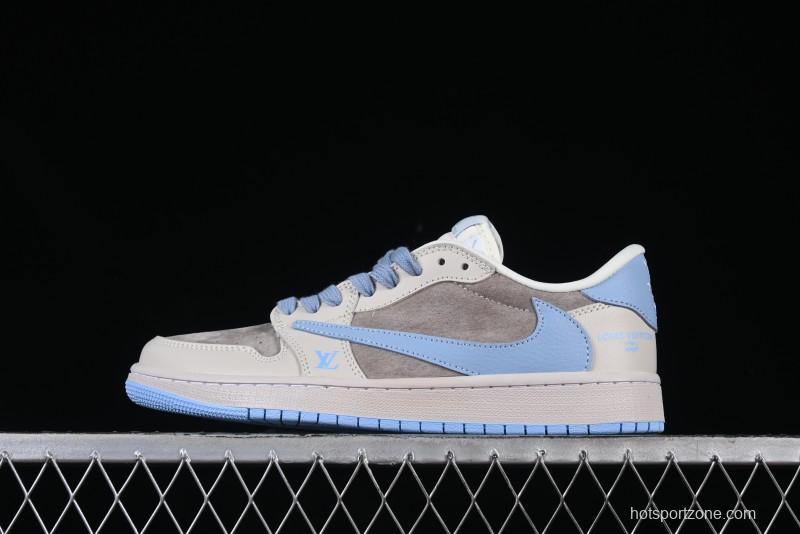 Nike Travis Scott x Fragment Design x Jordan Air Jordan 1 Low OG SP Casual Sneakers - LX1988-10