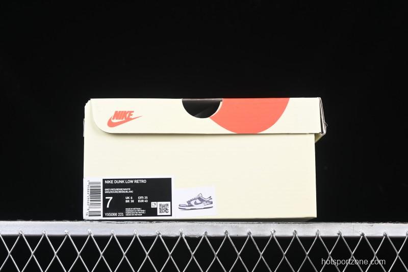 Nike SB Dunk Low Stussy Anniversary Edition Patchwork Grey Swoosh Customized Casual Skate Shoes - YX5066-221