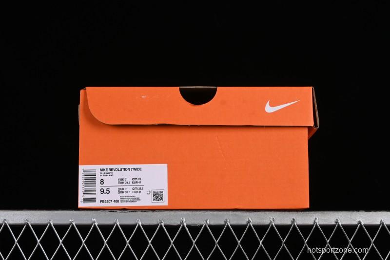 Nike Revolution 7 Wide Low-Top Running Shoes with Breathable Mesh and Durable Cushioning - FB2207-400