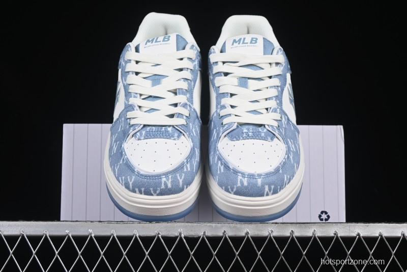 New York Yankees Chunky Liner Mid Denim Monogram Sandals with Thick Sole - 3ASXS015N50BLS