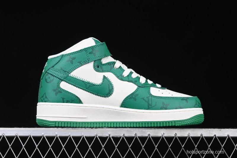 Nike Air Force 1 '07 Mid Casual Sneakers in Green - LL0222-002