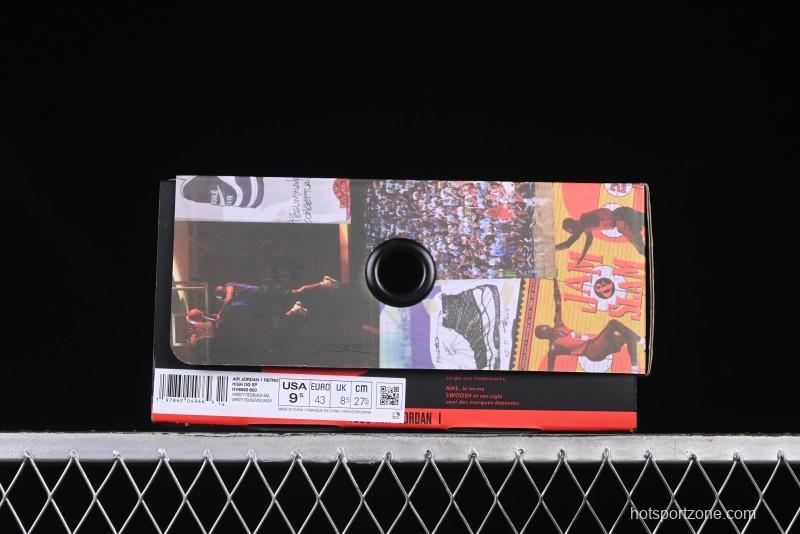 Nike Union x Air Jordan 1 Retro High Basketball Shoes Shadow Chicago - HV8563-600