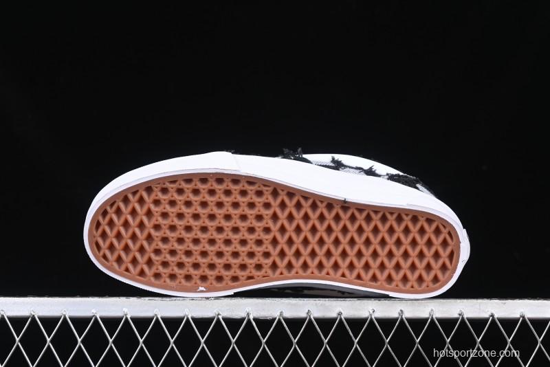 Vans Knu Skool Checkerboard Washed Denim Low-Top Casual Skate Shoes - VN000CS0239