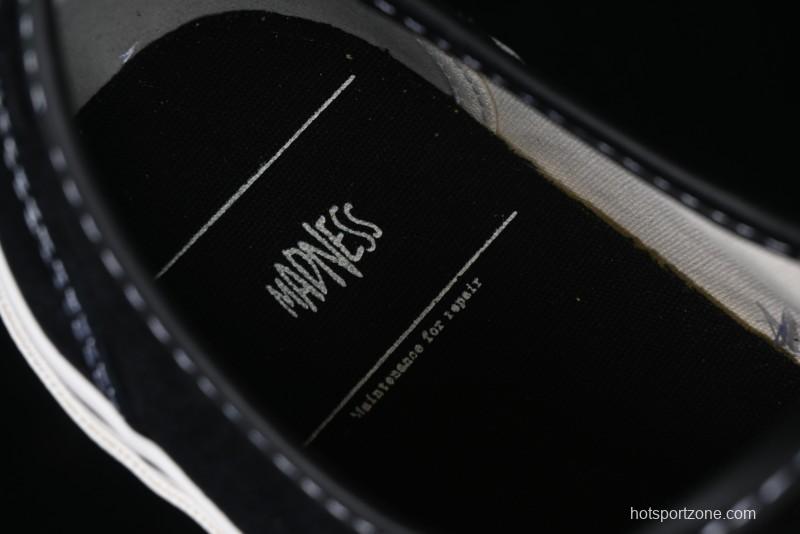 Kamiya Vulcanize Sneaker 23AW High-End Line Mihara Yasuhiro Dissolve Black White Suede Casual Low-Top Canvas Shoes - M.C3