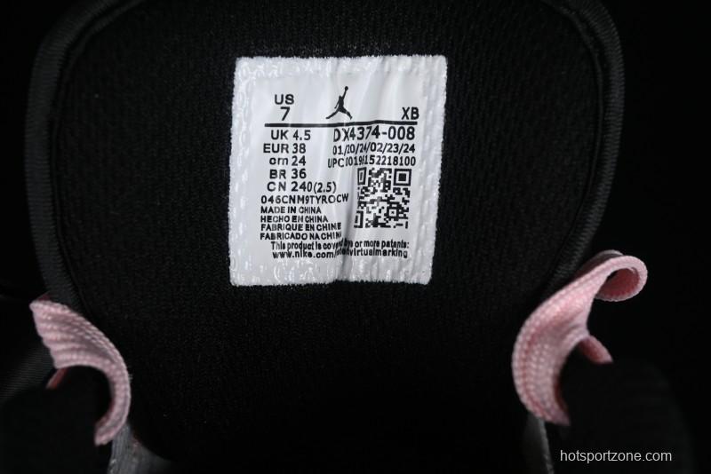 Nike Air Jordan 1 Low AJ1 Retro Basketball Shoes with Black Pink Bow Design - DX4374-008