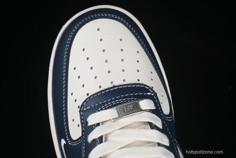 Nike Air Force 1 '07 Low The North Face Collaboration Blue Red Double Swoosh Casual Sneakers - XS1958-521