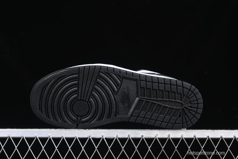 Nike Air Jordan 1 Low Retro Casual Sneakers with Black Swoosh - HF3148-106