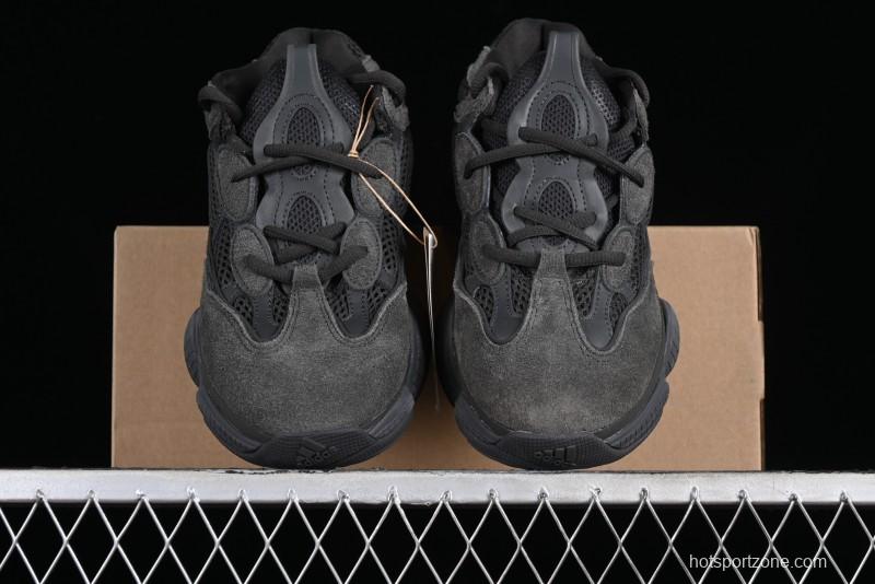 Adidas Yeezy 500 Black Casual Running Shoes - F36640