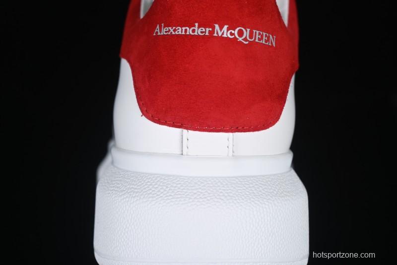 Alexander McQueen Oversized Sneakers with Red Suede Heel Detail - D.E5