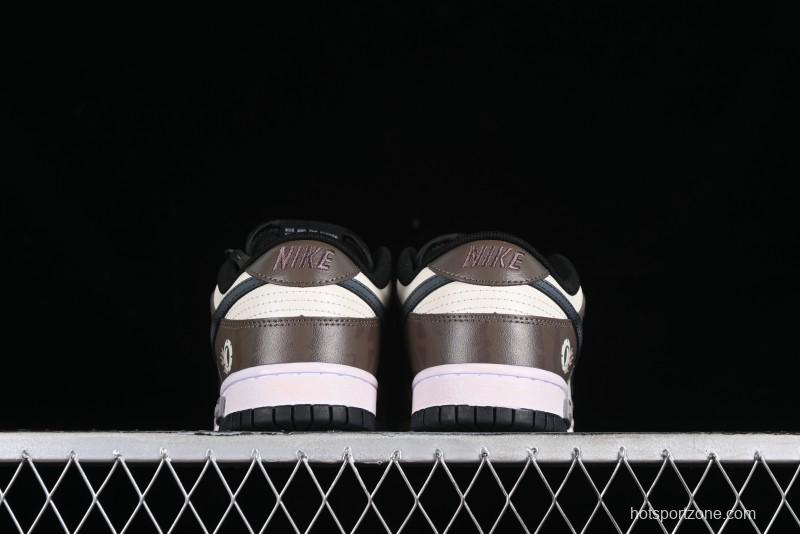 Nike Dunk Low Panda Prank Street Racing Electro Rust Distressed SB Strap Low-Top Casual Sneakers - DD1391-100