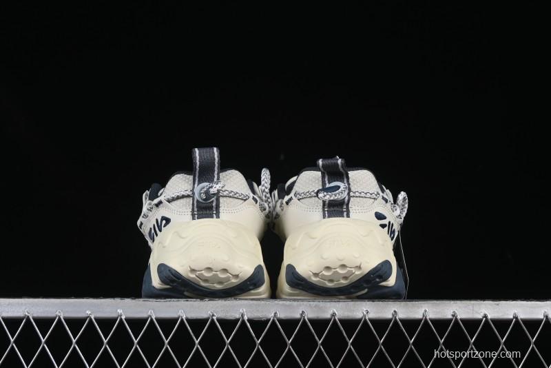 Fila Fusion Retro Mars Running Shoes with Lace-Up Design and Cushioned Sole - F12W432101FSH