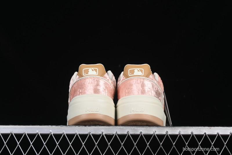 New York Yankees MLB Bigball Chunky Window Velvet Monogram Thick Platform Casual Running Shoes - 3ASXCVC4643BGS