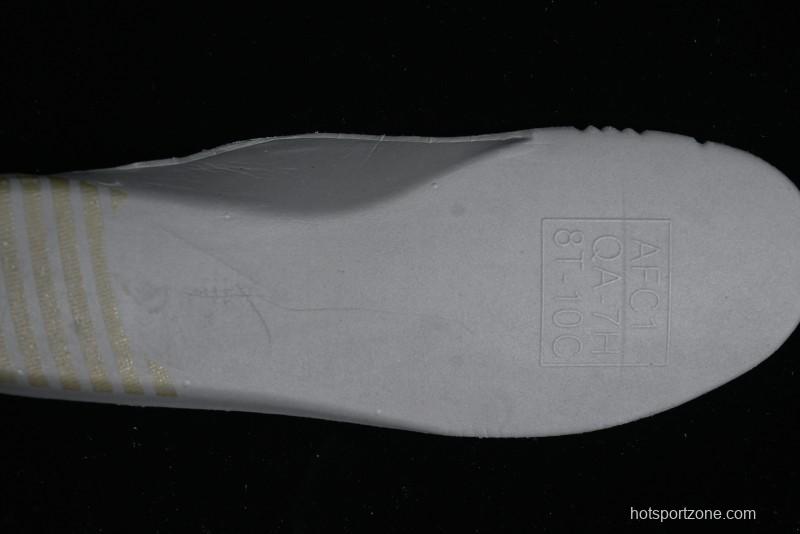 Nike Air Force 1 '07 Low Witch Collaboration Custom Leather Sneakers with Skull Design and Gradient White-Blue - CW2288-111