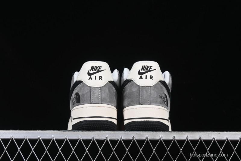 Nike Air Force 1'07 Low The North Face Collaboration Black Beige Grey Casual Sneakers - XZ6188-976