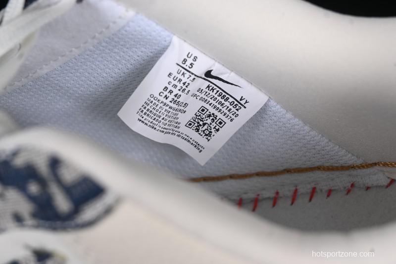 Nike Air Force 1 '07 Low Dior Collaboration Grey Knit Casual Sneakers - KK1988-052